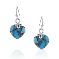Montana Silversmiths Untamable Heart of Stone Earrings, ER5189