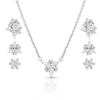 Montana Silversmiths Triple Play Crystal Jewelry Set, JS5324