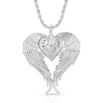 Montana Silversmiths Angel Heart Silver Nacklace, NC1129