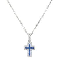 Montana Silversmiths Faith Found In The River Lights Cross Necklace, NC3066