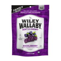 Wiley Wallaby Huckleberry Soft & Chewy Licorice Family Sized, 120165, 24 OZ