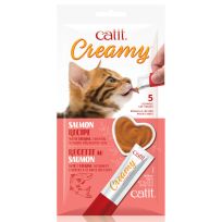 Catit Creamy Treat, Salmon 5-Pack, 44472, 0.5 OZ Bag