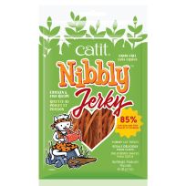 Catit Nibbly Jerky, Chicken / Fish, 44482, 1.05 OZ Bag
