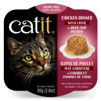 Catit Chicken Dinner with Duck n Potato, 44701, 2.8 OZ Pouch