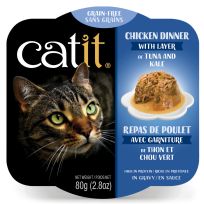 Catit Chicken Dinner with Tuna n Kale, 44704, 2.8 OZ Pouch