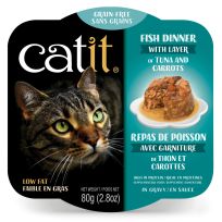 Catit Fish Dinner with Tuna n Carrot, 44711, 2.8 OZ Pouch