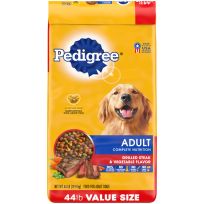 Pedigree Complete Nutrition Adult Dry Dog Food, Grilled Steak & Vegetable Flavor Dog Kibble, 14342, 44 LB Bag