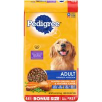 Pedigree Complete Nutrition Adult Dry Dog Food, Roasted Chicken, Rice & Vegetable Flavor Dog Kibble, 14349, 44 LB Bag