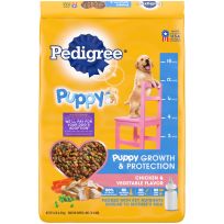 Pedigree Puppy Growth & Protection Dry Dog Food, Chicken & Vegetable Flavor, 14363, 14 LB Bag