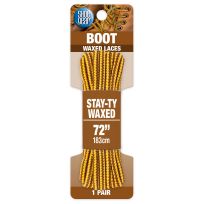Shoe Gear Waxed Boot Laces, 1N311-02, Brown / Gold, 72 IN