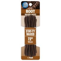 Shoe Gear Waxed Boot Laces, 1N311-12, Brown / Black, 72 IN