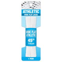 Shoe Gear Wide Athletic Laces, 1N331-15, White, 45 IN