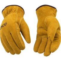 Kinco Lined Suede Cowhide Driver, 51PL-M, Yellow / Golden, Medium
