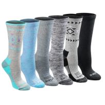 Dickies DRI-TECH Crew Socks, 6-Pack, I61006-960, Assorted, 6 - 9