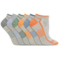 Dickies DRI-TECH No Show Socks, 6-Pack, I621006-011, Assorted, 6 - 9