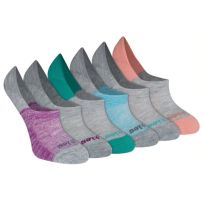Dickies DRI-TECH Liner Socks, 6-Pack, I630001-060, Assorted, 6 - 9