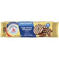Voortman Zero Sugar Fudge Striped Shortbread Cookies, 568, 11.3 OZ