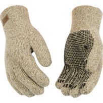 Kinco Alyeska Lined Knit Shell Full-Finger, 5299-L, Brown / Tan, Large