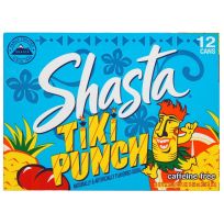 Shasta Tiki Punch Caffeine Free, 12-Pack, 01021255, 12 OZ