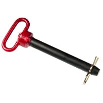Double Hh Mfg Hitch Pin, Red Handle, 00153, 1 IN x 7-1/2 IN
