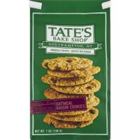 Tate's Oatmal Raisin Cookies, 1001026, 7 OZ