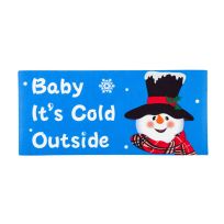 Evergreen Baby It's Cold Outside Snowman Sassafras Switch Mat, 431708