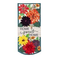 Evergreen Fall Floral Home Sweet Home Everlasting Impressions Textile Decor, 14L10974XL