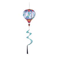 Evergreen Fluttering Dragonfly Burlap Animated Balloon Spinner, 45BA408