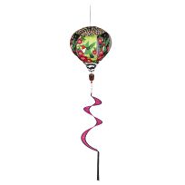 Evergreen Spring Hummingbird Burlap Balloon Spinner, 45BB462