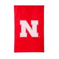 Evergreen Applique Flag, Reg, University of Nebraska, 15A949