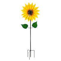 Evergreen 75 IN Sunflower Statement Wind Spinner, 47M3095