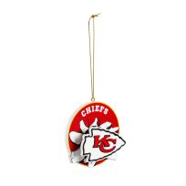 Evergreen Breakout Bobble Ornament, Kansas City Chiefs, 3OT3815BB