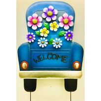 Cheap Carls Welcome Car with Flowers on Two Poles, 40 IN x 23 IN, 903-00174