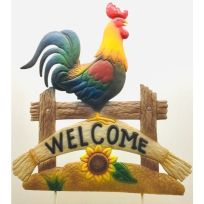 Cheap Carls Rooster with Welcome Sign, 36 IN x 27 IN, 903-00243