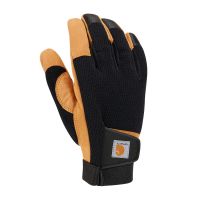 Carhartt Men's Synthetic Leather High Dexterity Touch  Secure Cuff Gloves