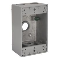 Bell Electrical Box, Rectangle, 4-1/2" Grey Shrinkwrapped, 5321-0