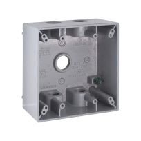 Bell Electrical Box, Rectangle, Two Gang, 5-1/2 Grey Shrinkwrapped, 5337-0