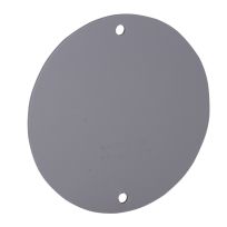 Bell Blank Cover, Round, Grey Shrinkwrapped, 5374-0