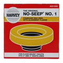 Harvey NO-SEEP NO.1, Standard Wax Ring with Alignment Flange, 001005