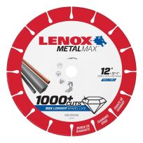 Lenox Metalmax Cut Off Wheel, Diamond Edge, 12-Inch X 1-Inch, 1972927