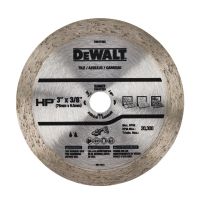 DEWALT Continuous Hp Tile Diamond Blade, DW47350, 3 IN x 3/8 IN