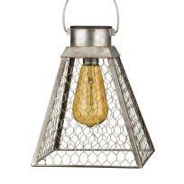 Regal Art & Gift Edison Solar Lantern - Pyramid, 12520