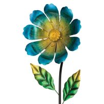 Regal Art & Gift Flower Burst Solar Stake - Blue, 13039
