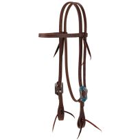 Protack Browband Headstall, 10036-00-06, Oiled Harness Leather, Average