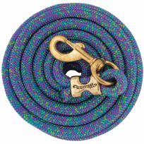 Weaver Leather SB 225 Polypropylene Lead Rope, 35-2100-407, Dark Purple / Sky Blue / Lime Green, 10 FT