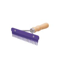 Weaver Livestock Mini Fluffer Wood Handle Comb, 65286-88-05, Purple