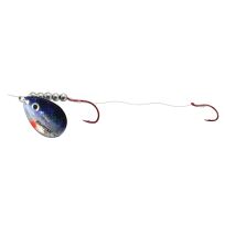Northland Baitfish Spinner Harness, #4 Hook, 60 IN Snell, #3 Blade, RCH3-NR, Silver Shiner