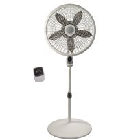 Lasko 18 Inch Oscillating Performance Pedestal Fan & Remote Control, 1850, White