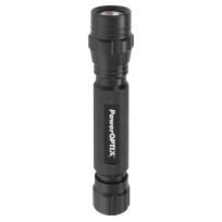 PowerOPTIX Tactical Flashlight Cree LED, 2 AA Batteries Included, 032-69001, Black