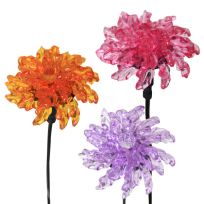 Exhart 7 IN Solar WindyWings Cardinal w LEDs Garden Stake, Assorted, 54152